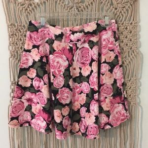 floral hipster skater skirt